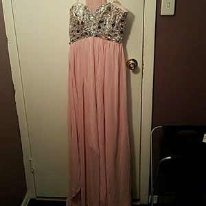 Rhinestone Dress (Prom, Gown, Sweet 16) and Shawl